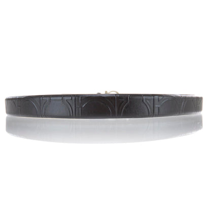 FASHIONPHILE SALVATOREFERRAGAMOGanciniEmbossedBelt32Brown 2 of 5