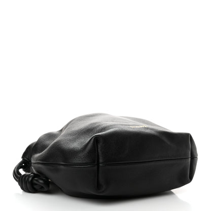 Loewe Nappa Calfskin Mini Flamenco Knot Clutch With Chain Black 4 of 11