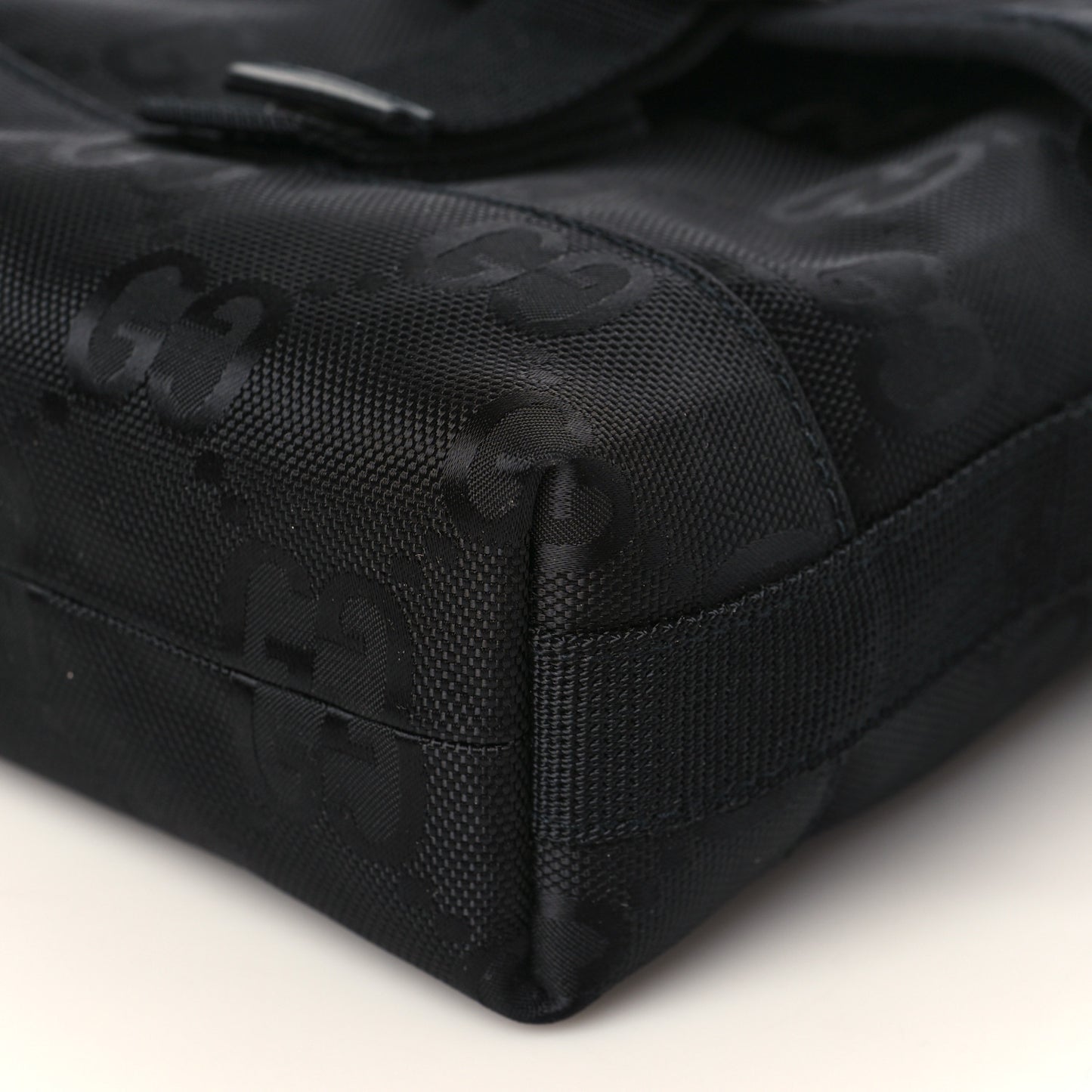 Econyl Nylon Monogram Off The Grid Messenger Bag Black