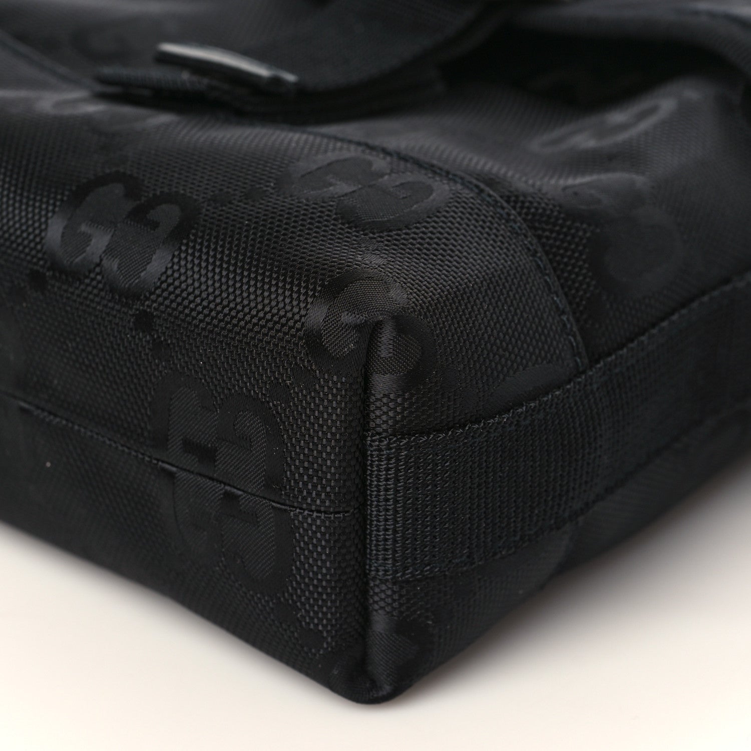 Gucci Econyl Nylon Monogram Off The Grid Messenger Bag Black 8 of 9