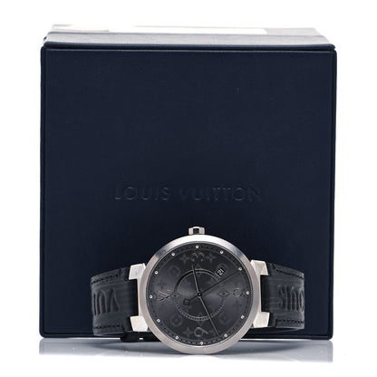 Louis Vuitton Stainless Steel Epi 39mm Tambour Quartz Watch 5 of 5