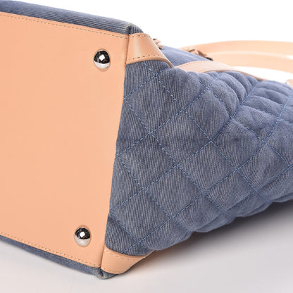 Chanel Denim CC Flower Tote Blue 9 of 9