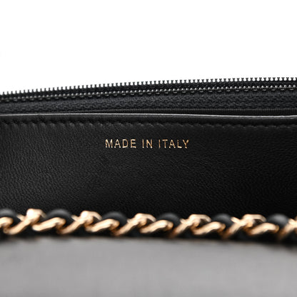 Chanel Lambskin Quilted Trendy CC Wallet On Chain WOC Black 7 of 11