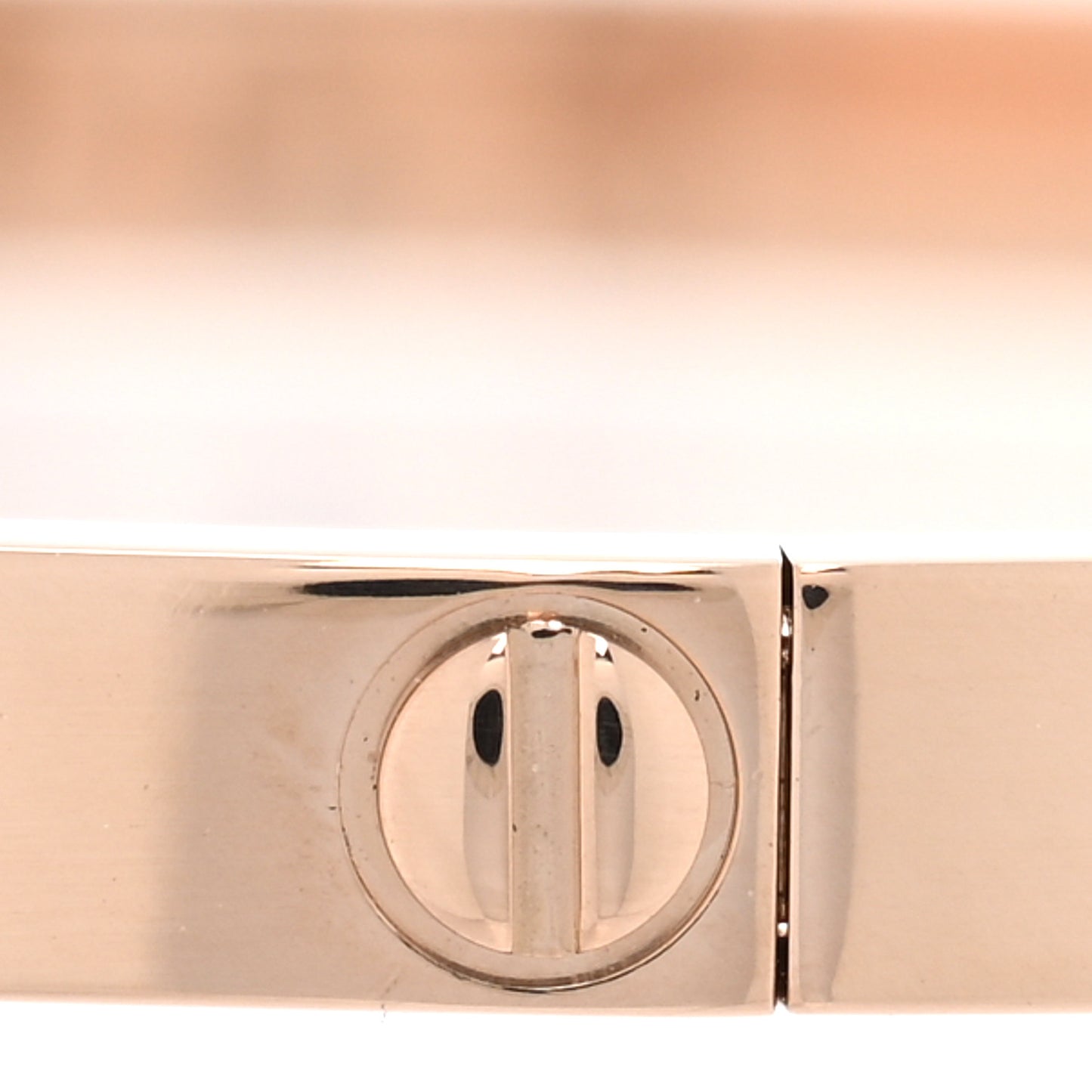 18K Pink Gold 6 Diamond Small LOVE Bracelet 16