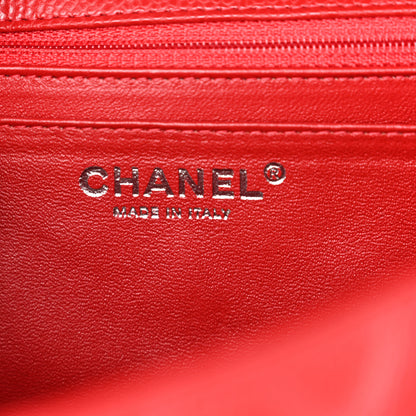 Chanel Caviar Quilted Jumbo Single Flap Red 6 of 11