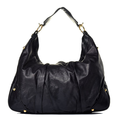 Gucci Calfskin Large Jockey Hobo Black 1 of 10