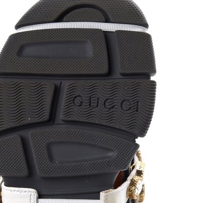 Gucci X SEGA Mesh Canvas Calfskin Removable Crystals Womens Flashtrek Sneakers 36.5 White Box Pink Ardesia Loess 9 of 10