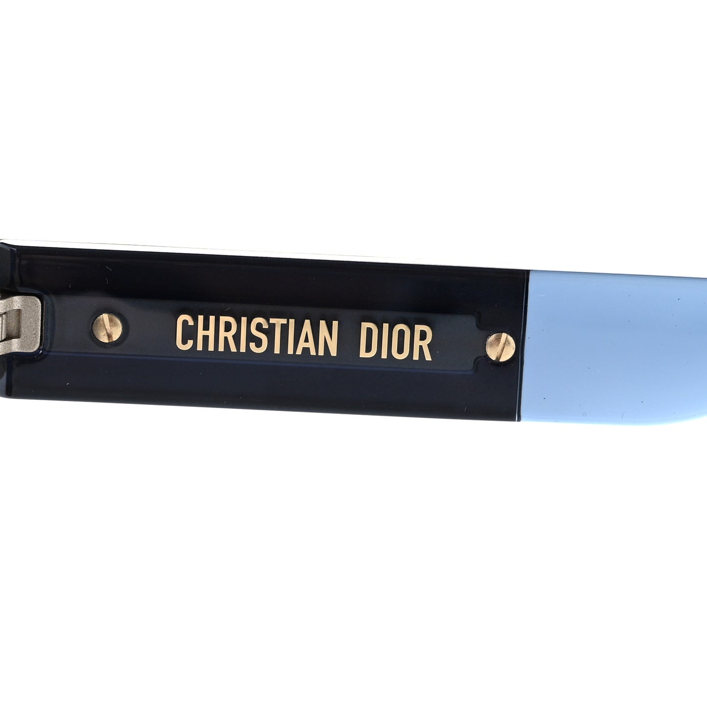 Diorsignature 60mm Square Sunglasses Shiny Gold Gradient Smoke