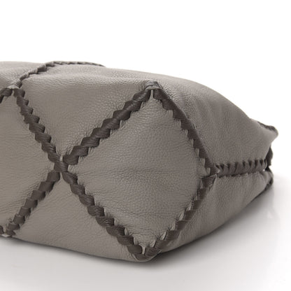 Bottega Veneta Cervo Lavato Deerskin Hobo Dark Cement New Steel 7 of 10