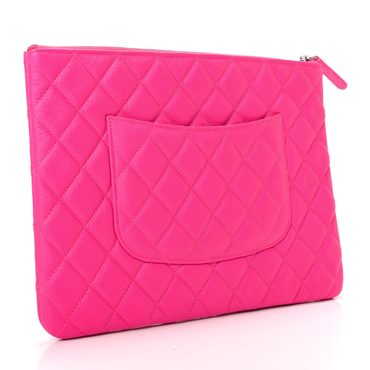 Goatskin Quilted Large Reissue Cosmetic Case Pink