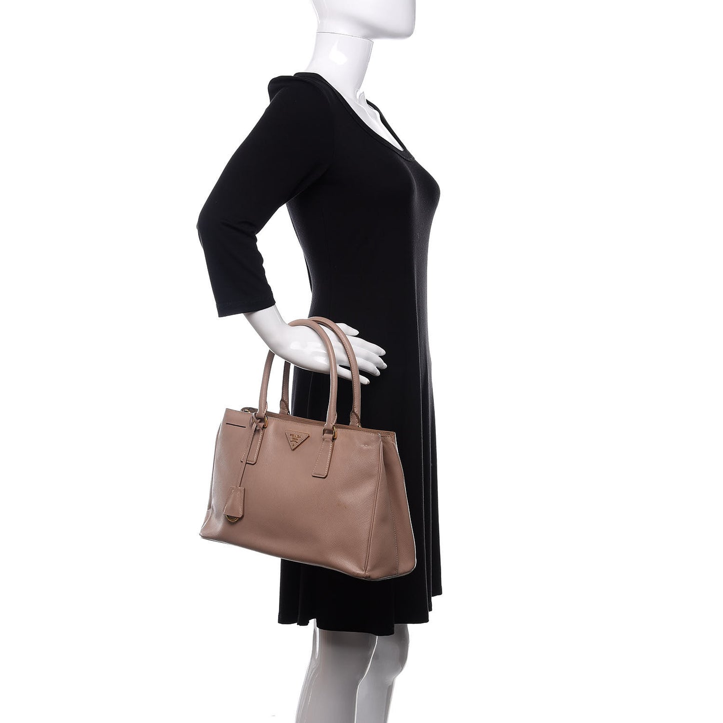 Saffiano Small Double Handle Tote Mughetto