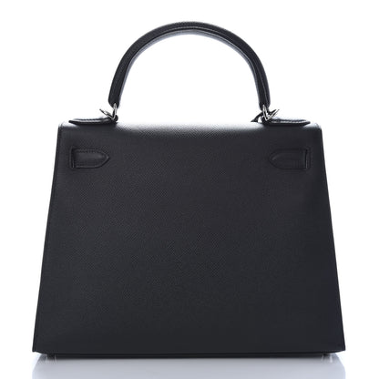 Hermes Epsom Kelly Sellier 28 Black 4 of 33