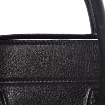 Celine Supple Calfskin Medium Phantom Luggage Black 6 of 8