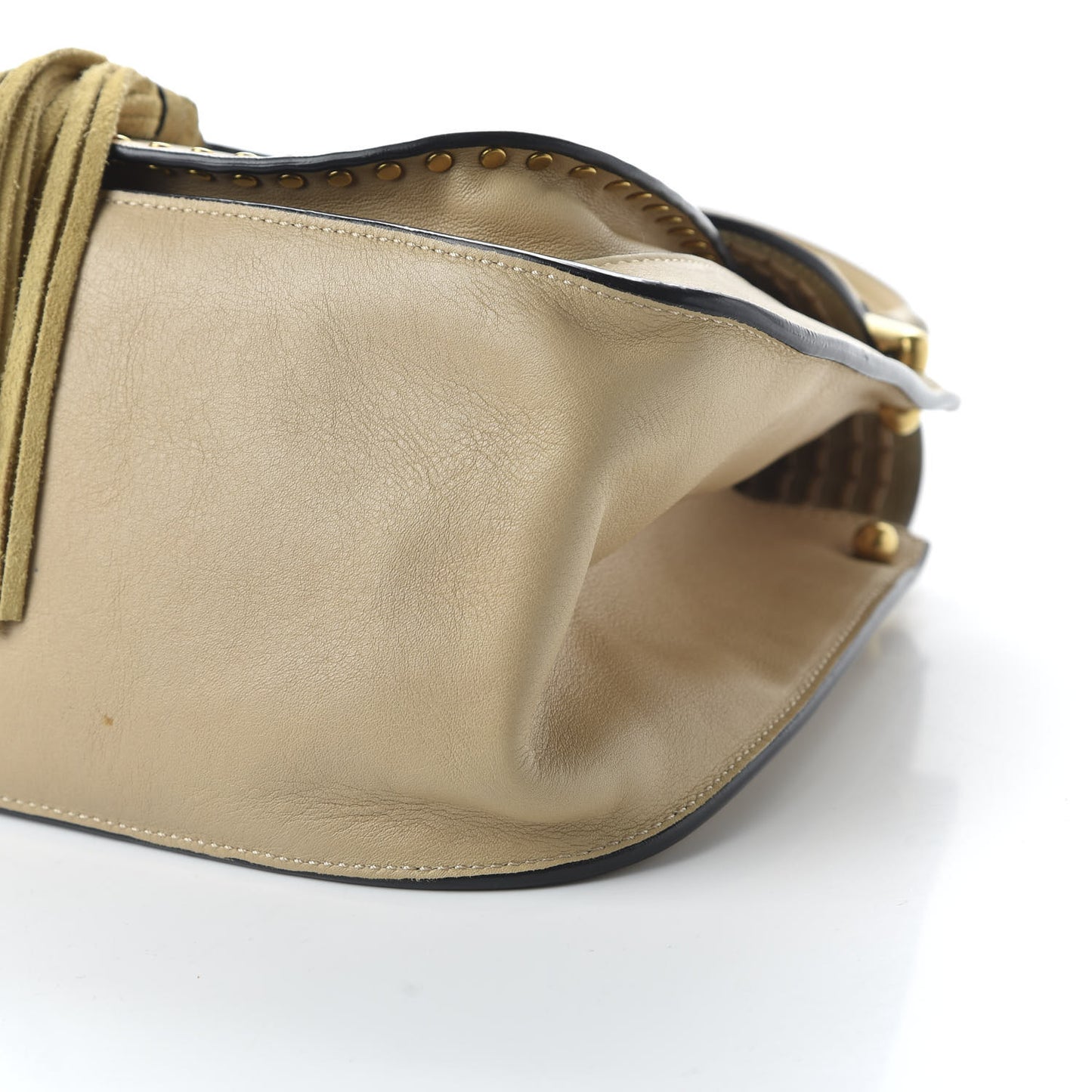 Calfskin Medium Braided Hudson Double Carry Shoulder Bag Blondie Beige