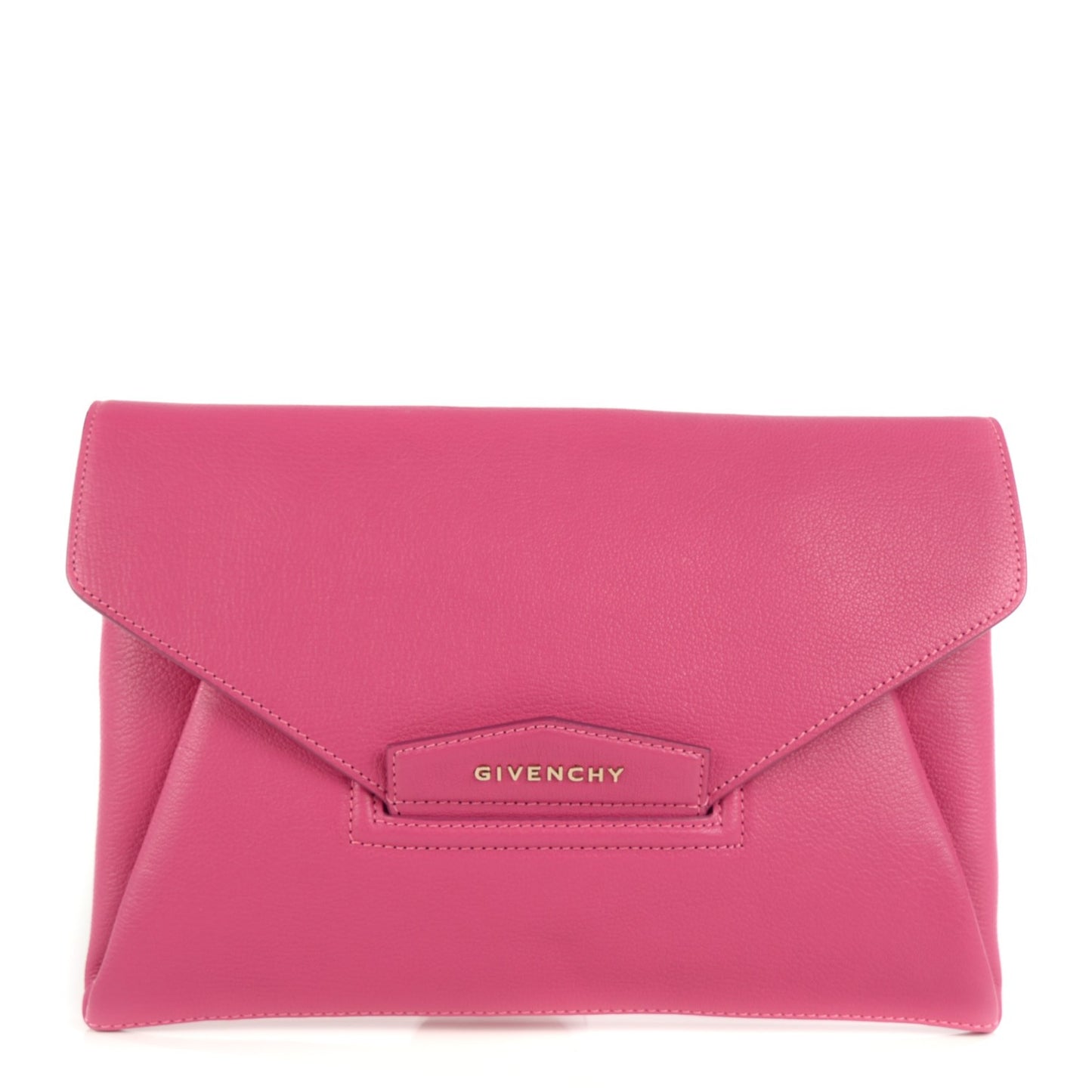Sugar Goatskin Medium Antigona Envelope Clutch Pink