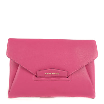 Givenchy Sugar Goatskin Medium Antigona Envelope Clutch Pink 1 of 7