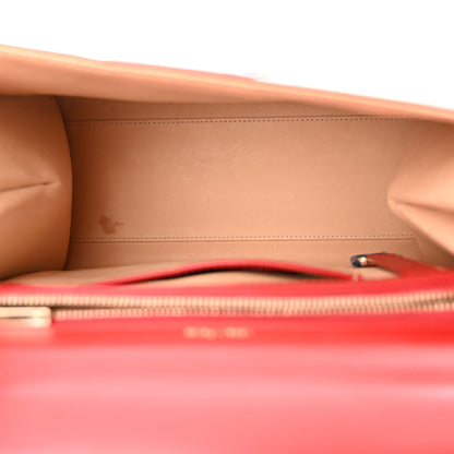 Delvaux Box Calfskin MM Brillant Satchel Red 5 of 17
