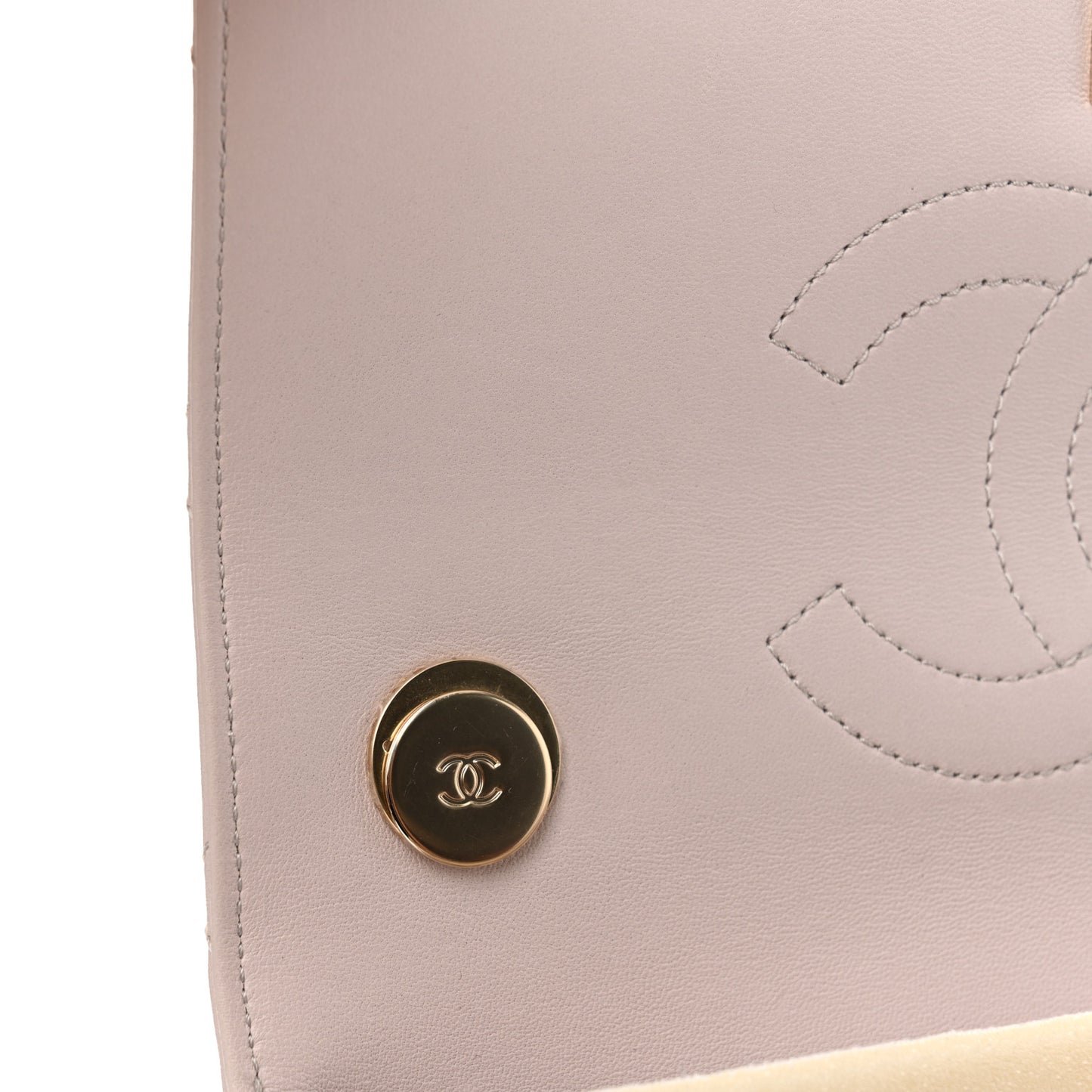 Lambskin Quilted Small Trendy CC Flap Dual Handle Bag Light Pink