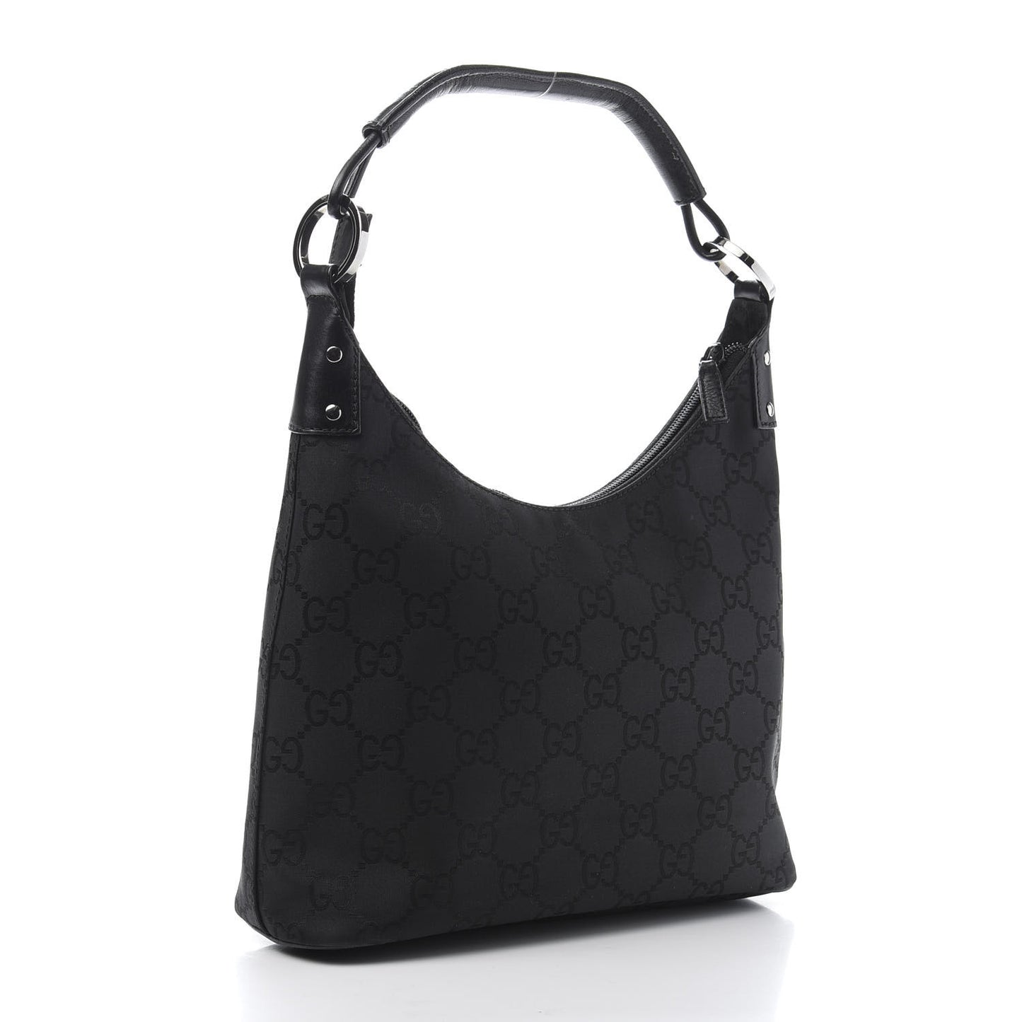 Nylon Monogram Small Hobo Black