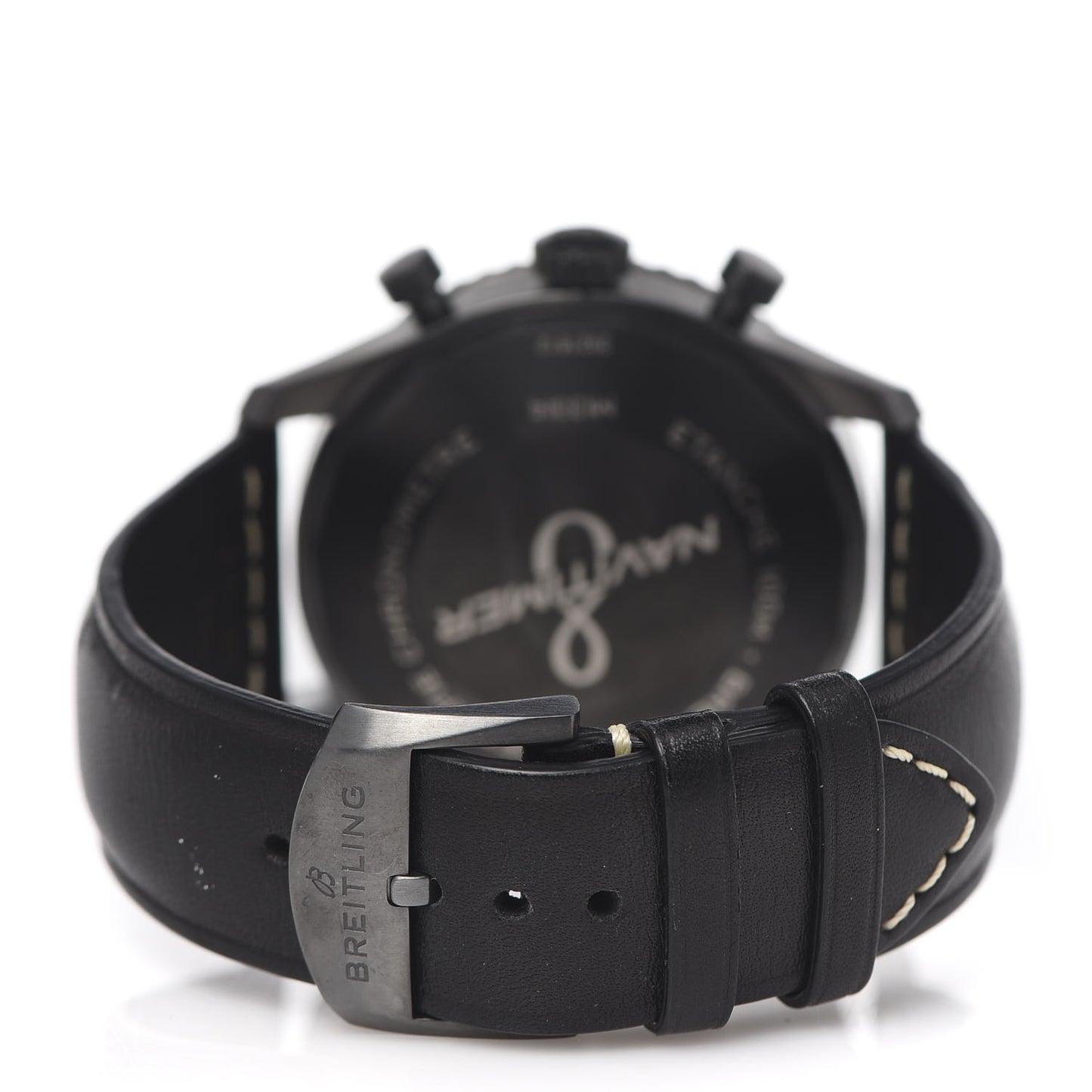 DLC Coated Stainless Steel Calfskin 43mm Navitimer 8 Chronograph Automatic Watch Black M13314