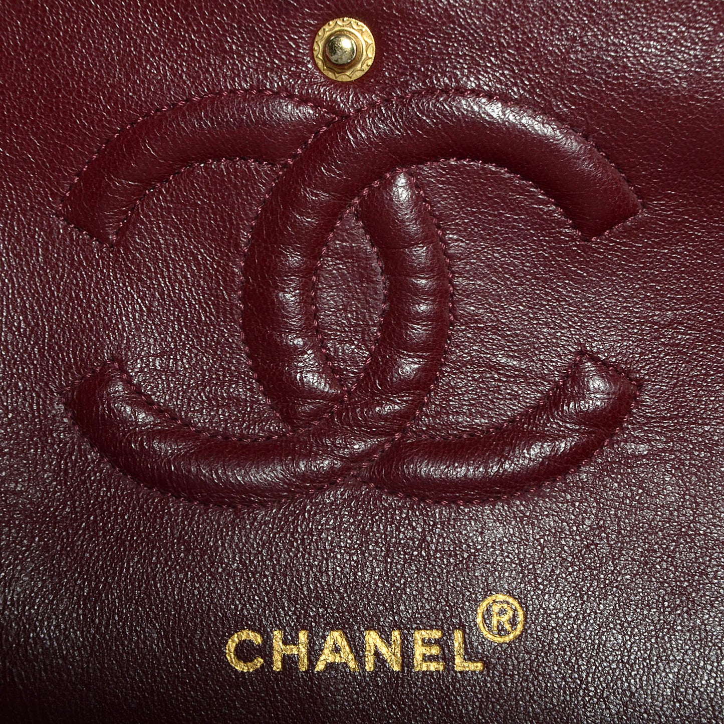 Lambskin Medium Double Flap Black