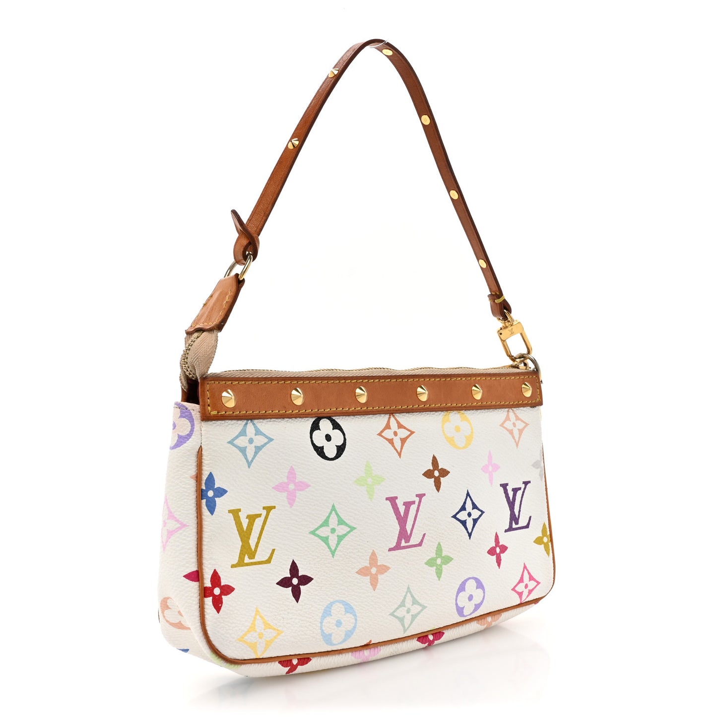 Monogram Multicolor Pochette Accessories White