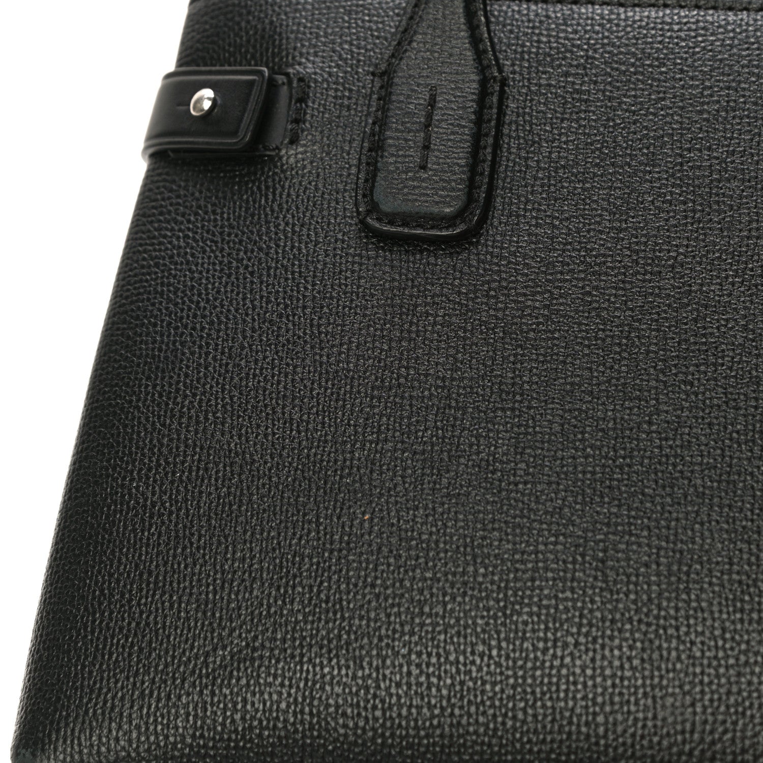 Burberry Grainy Calfskin House Check Small Banner Tote Black 17 of 19
