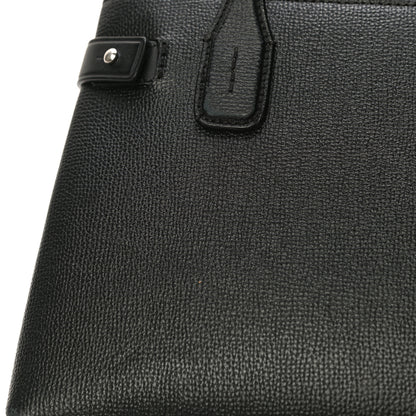 Burberry Grainy Calfskin House Check Small Banner Tote Black 17 of 19