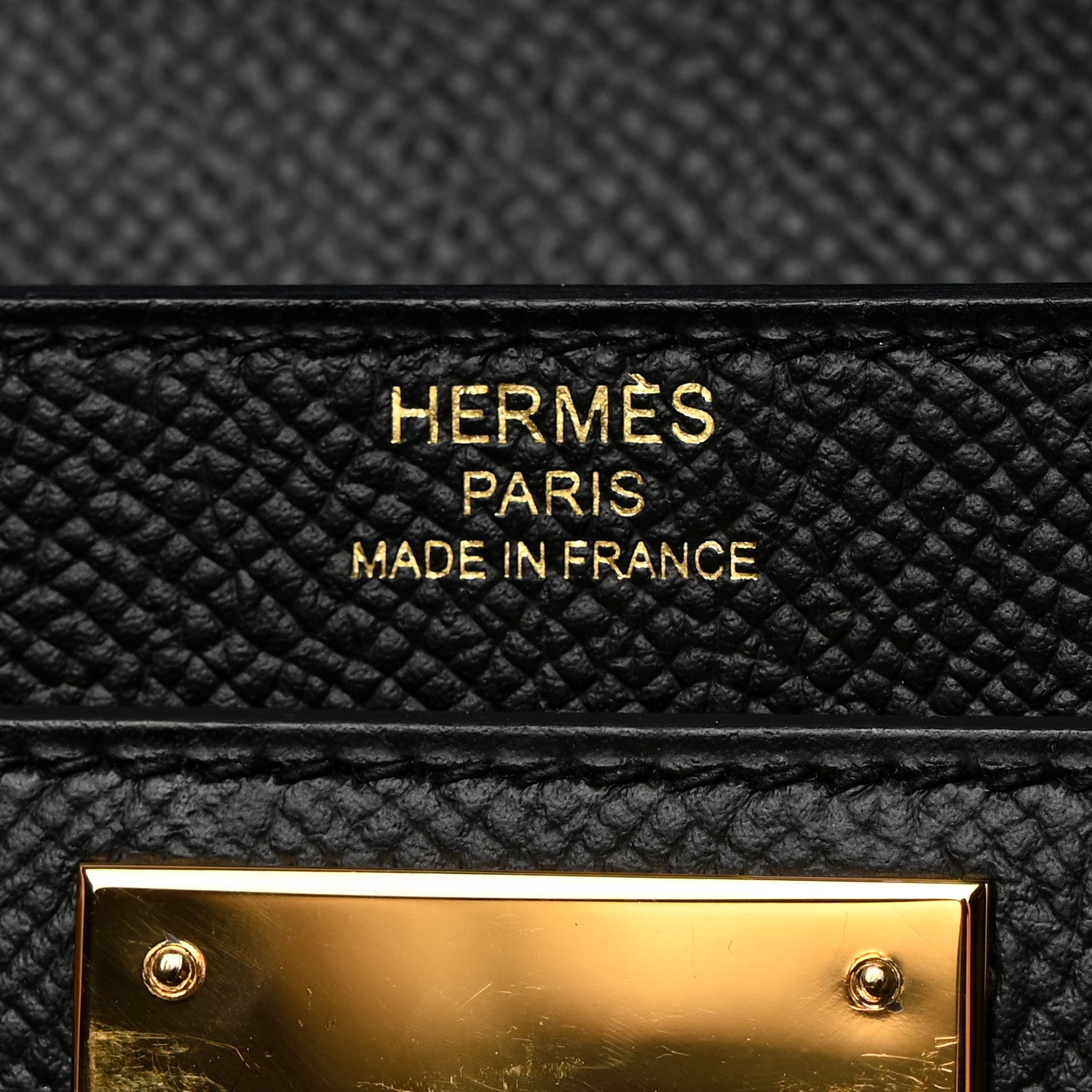 Hermes Epsom Kelly Depeches 25 Pouch Black 7 of 10