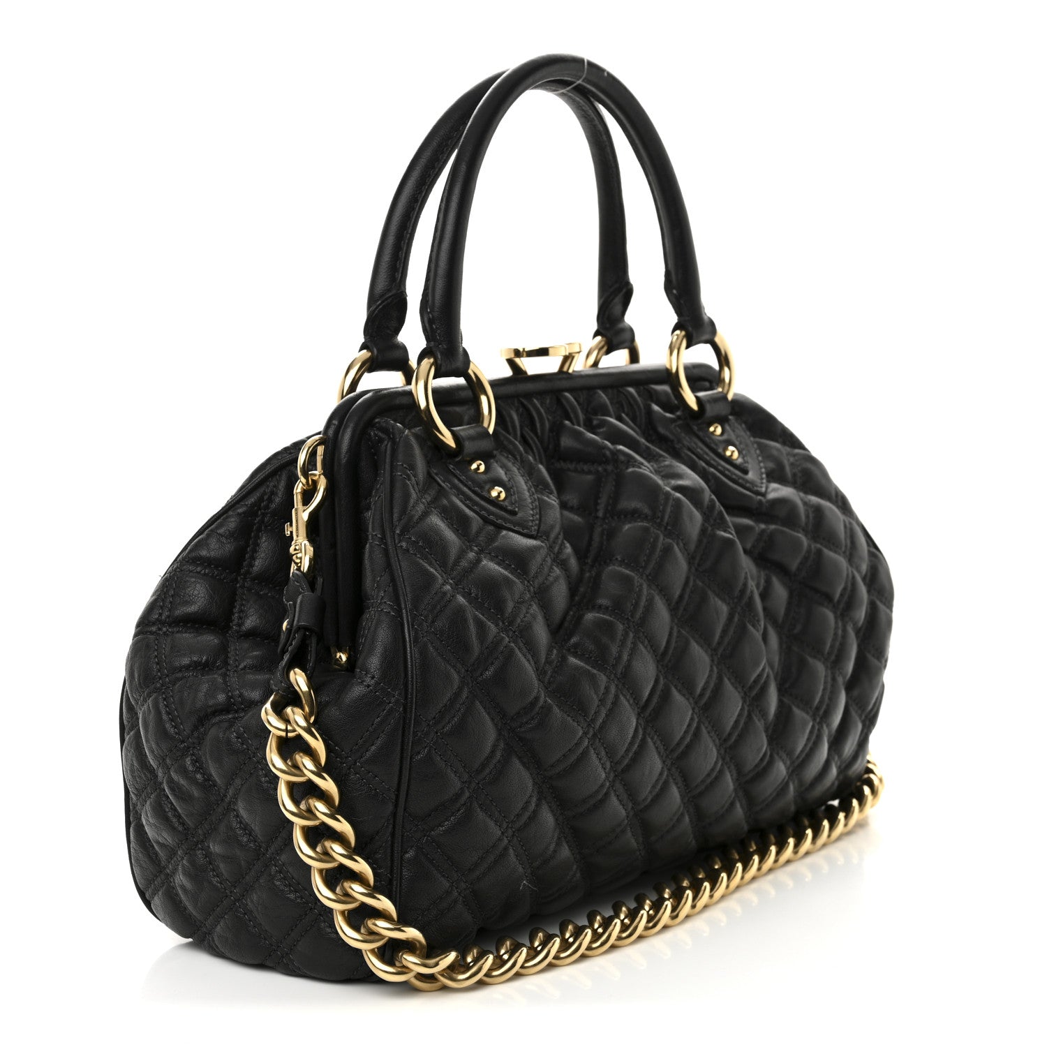 Marc Jacobs Calfskin Quilted Stam Black 3 of 10