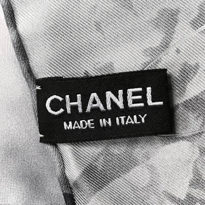 Chanel Silk CC Square Scarf Black 3 of 6
