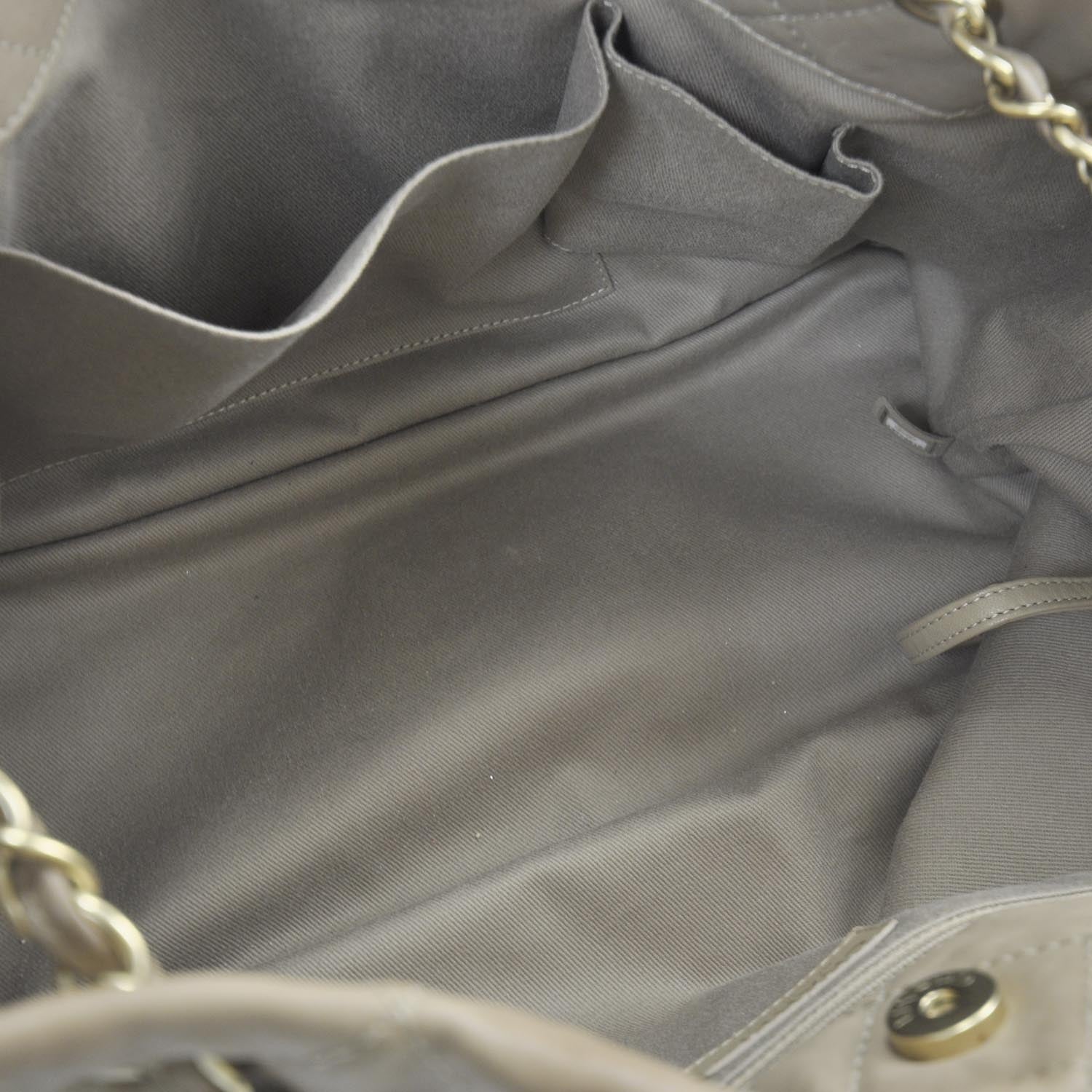 Chanel Leather Natural Beauty Tote Dark Beige 7 of 9