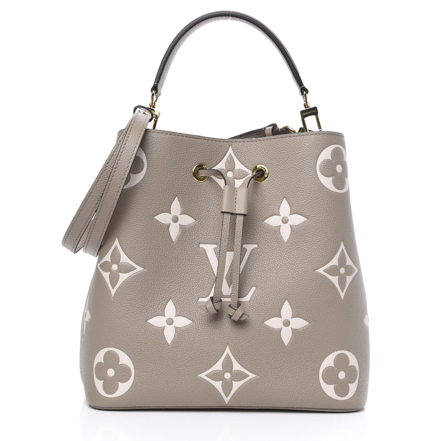 Louis Vuitton Empreinte Monogram Giant Neonoe MM Tourterelle Creme 4 of 10