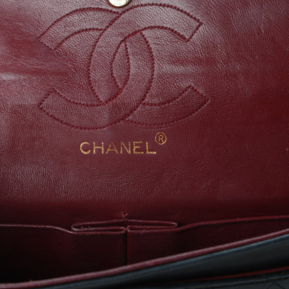 Chanel Lambskin Quilted Medium Double Flap Black 8 of 11