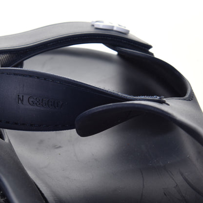 Chanel Rubber CC Dad Sandals 39 Navy 8 of 10