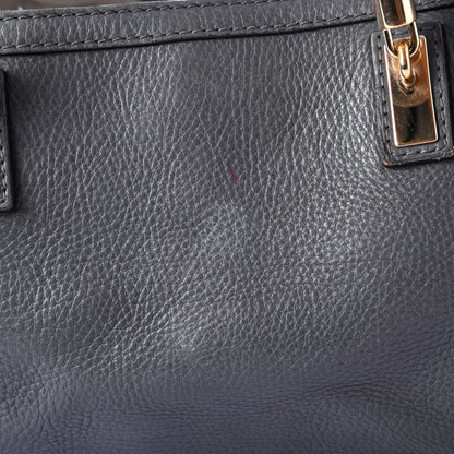 Gucci Pebbled Calfskin Medium Bella Tote Grey 5 of 5