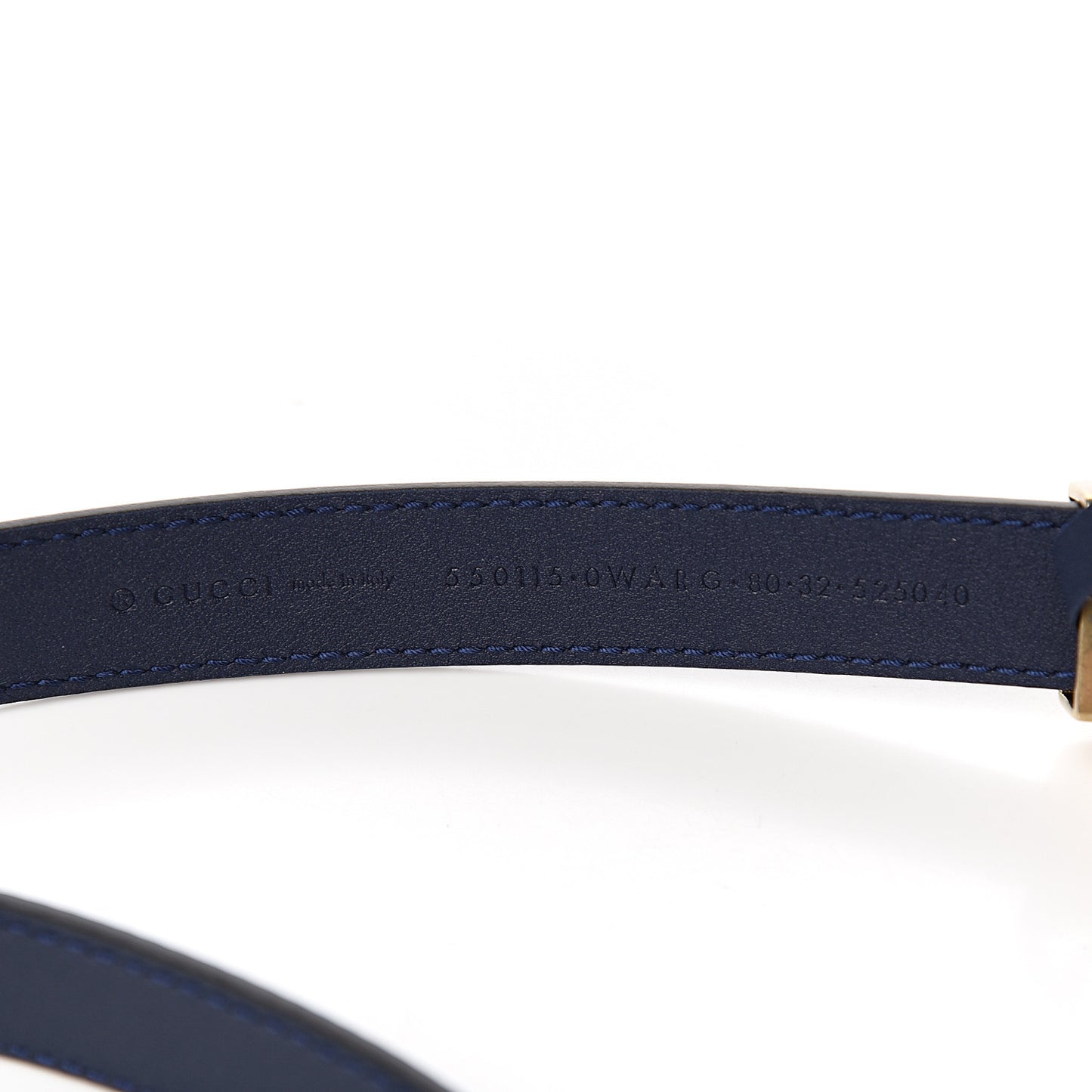 Calfskin Sylvie Stripe Torchon Double G 20mm Belt 80 32 Maritime Hibiscus Red Mystic White