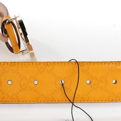 Gucci Guccissima Signature Interlocking G 40mm Belt 85 34 Nectarine 5 of 6