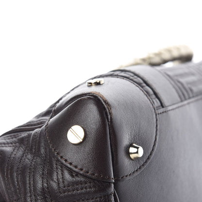 Versace Lambskin Couture Snap Out Of It Bag Brown Gold 13 of 18