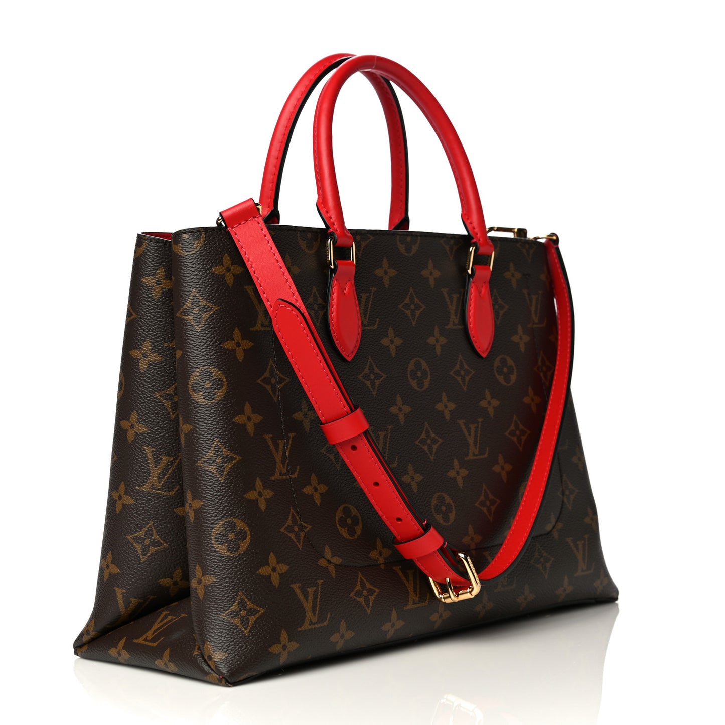 Monogram Flower Tote Coquelicot