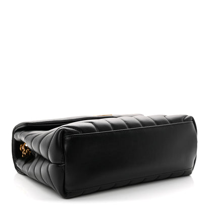 Saint Laurent Calfskin Y Quilted Monogram Small Loulou Chain Satchel Black 4 of 10