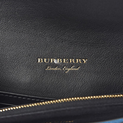 Burberry Suede Embossed House Check Small Buckle Crossbody Sienna Red 6 of 11