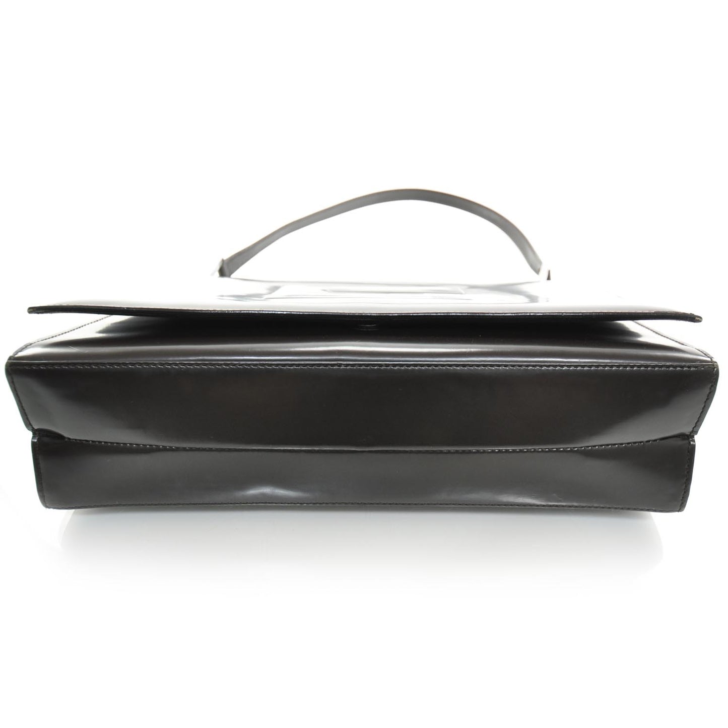 Leather G Shoulder Bag Dark Brown