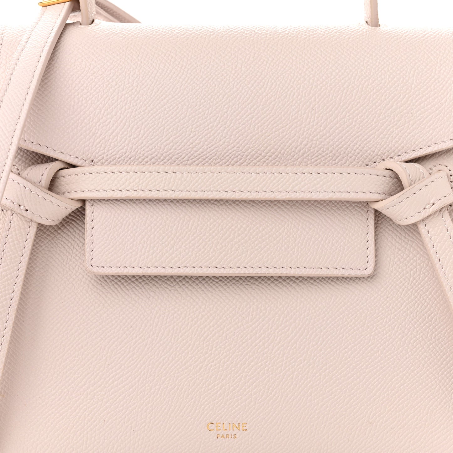 Grained Calfskin Nano Belt Bag Peony