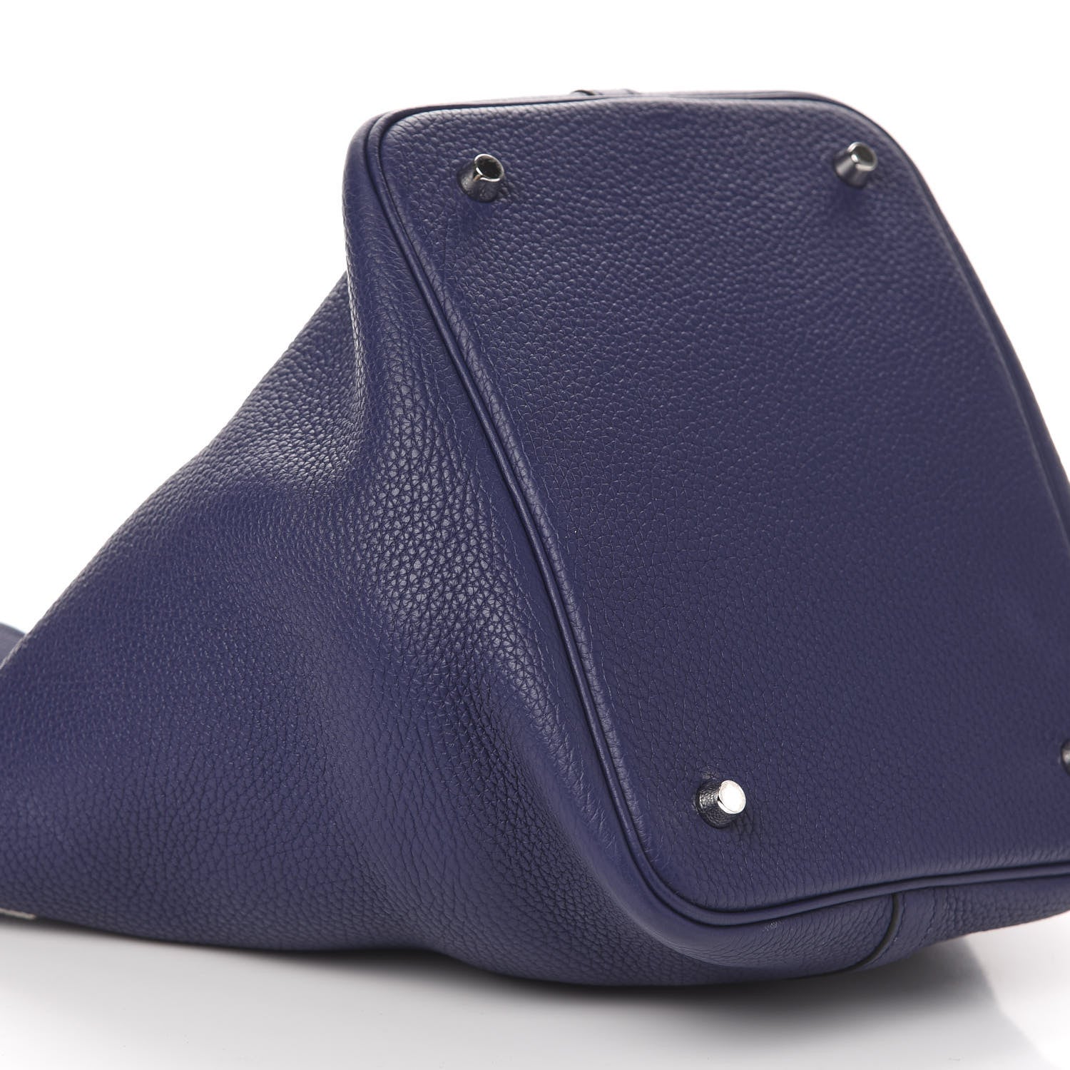 Hermes Taurillon Clemence Picotin Lock 18 PM Bleu Encre 9 of 11