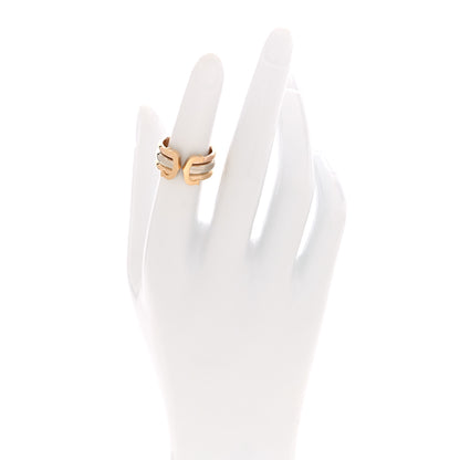 Cartier 18K Pink Yellow White Gold 8mm C De Cartier Ring 50 5.5 2 of 4