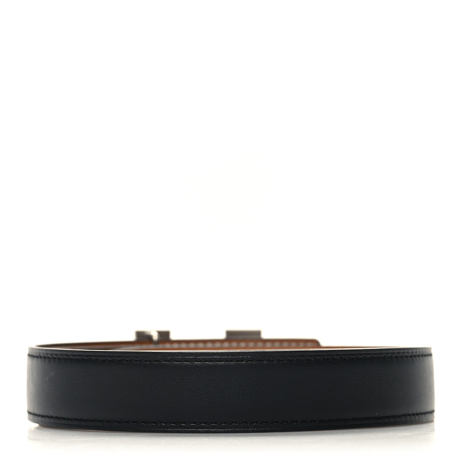 Hermes Swift Epsom 24mm Mini H Belt 75 30 Black Gold 2 of 5