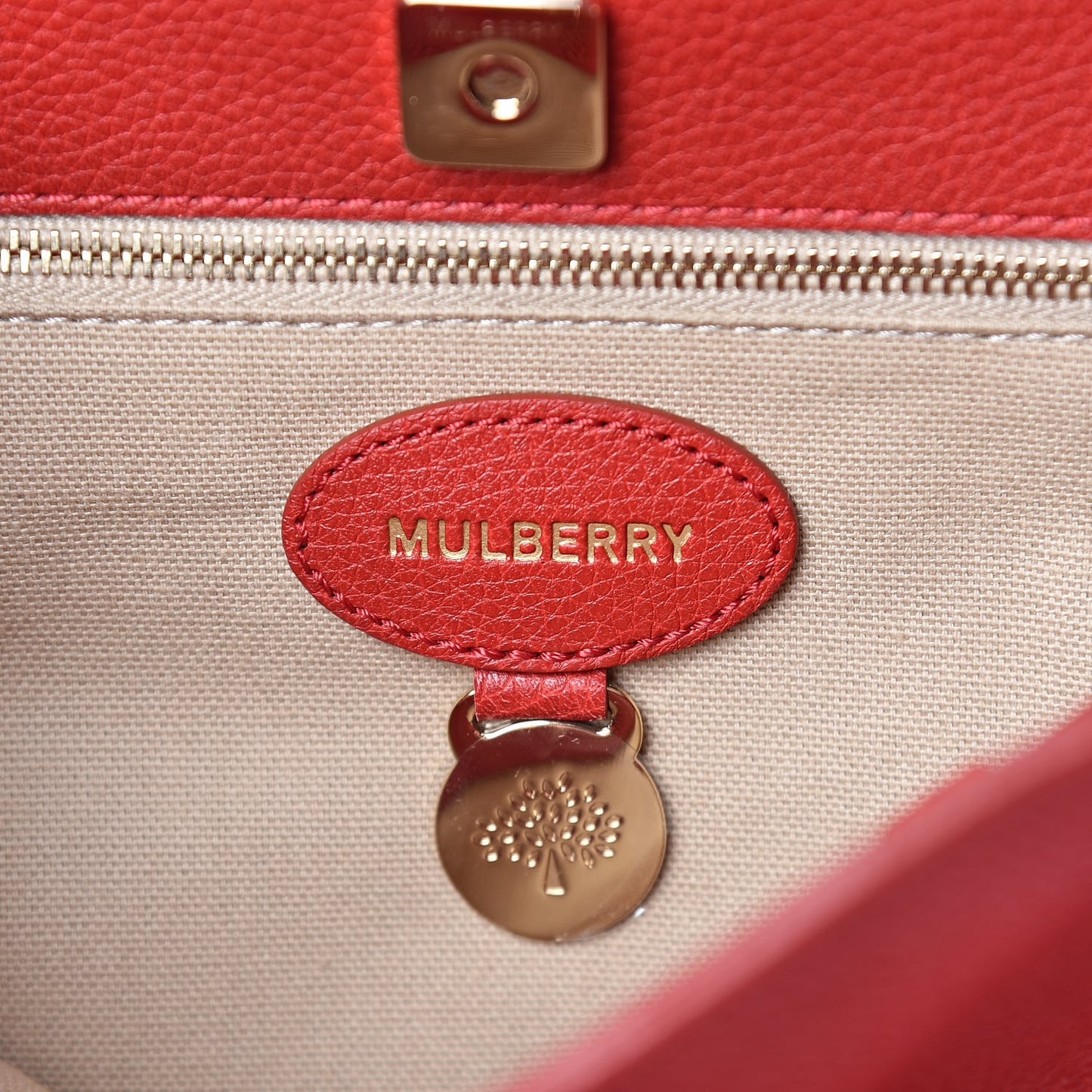 Small Classic Grain Kensington Poppy Red