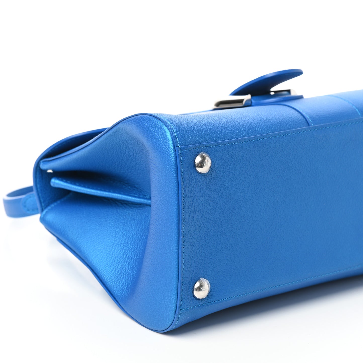 Calfskin Mini Brillant East West Satchel Satin Electric