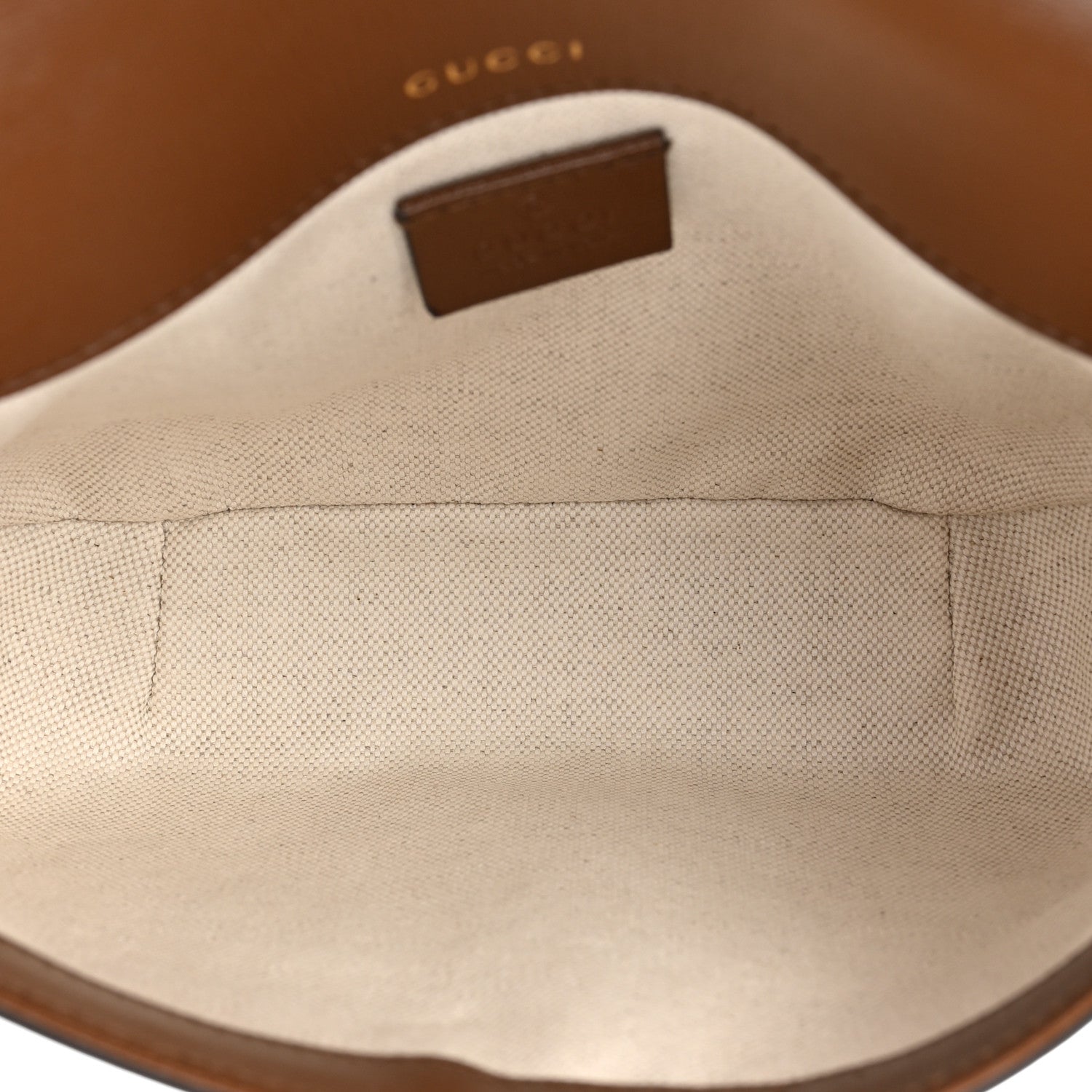 Gucci GG Supreme Monogram Web Mini Horsebit 1955 Shoulder Bag Beige Brown Sugar 5 of 10